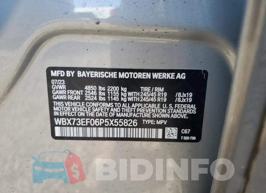 WBX73EF06P5X55826 Photo# 14