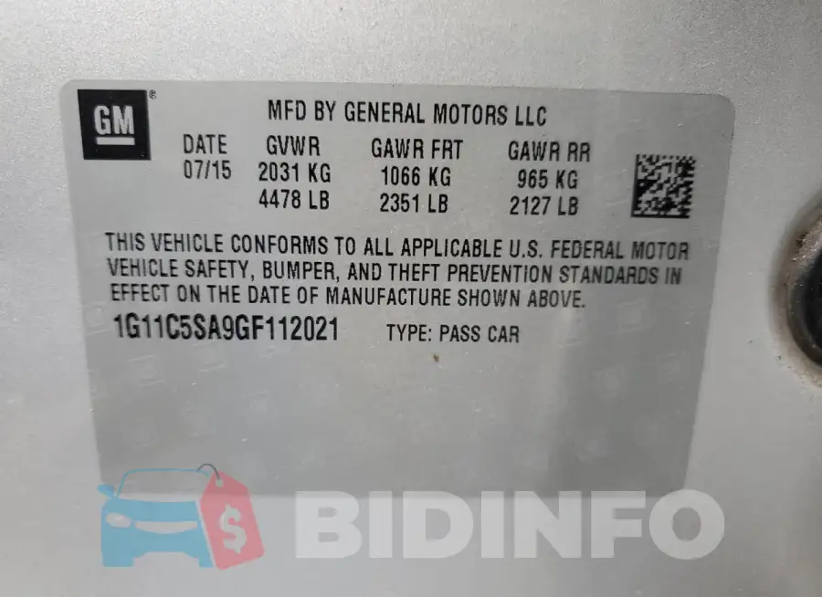 1G11C5SA9GF112021 Photo# 12