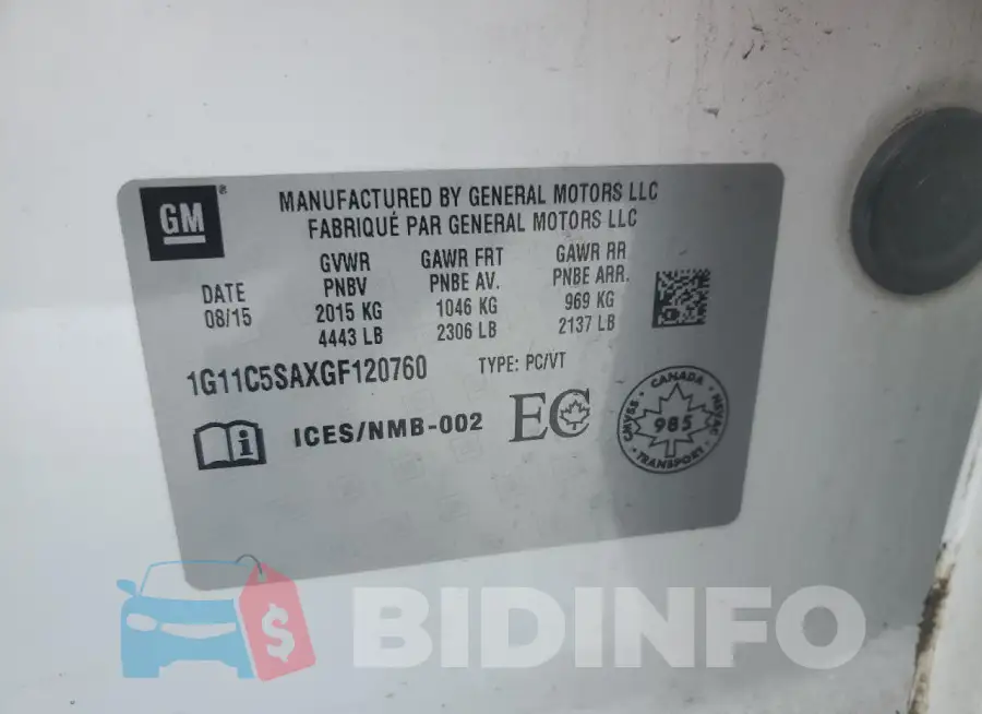 1G11C5SAXGF120760 Photo# 14