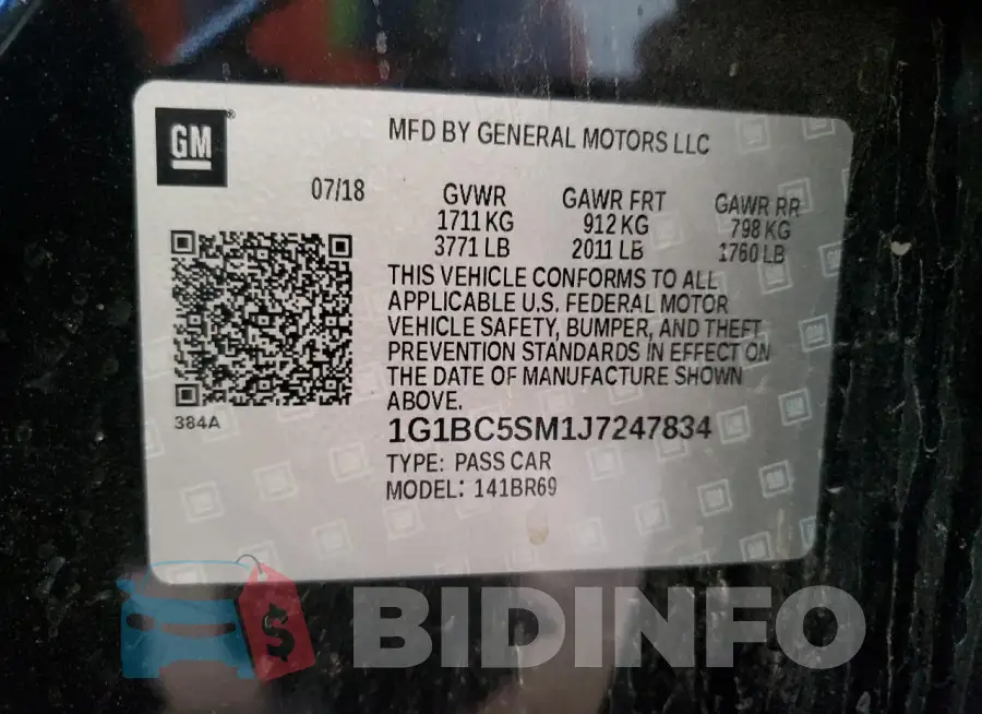 1G1BC5SM1J7247834 Photo# 12
