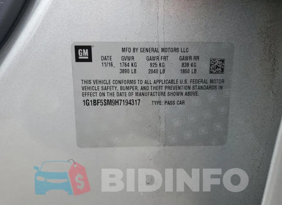 1G1BF5SM9H7194317 Photo# 12