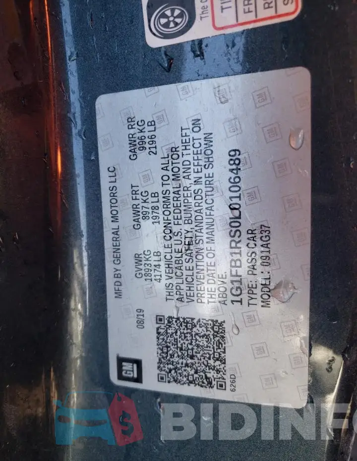 1G1FB1RS0L0106489 Photo# 13