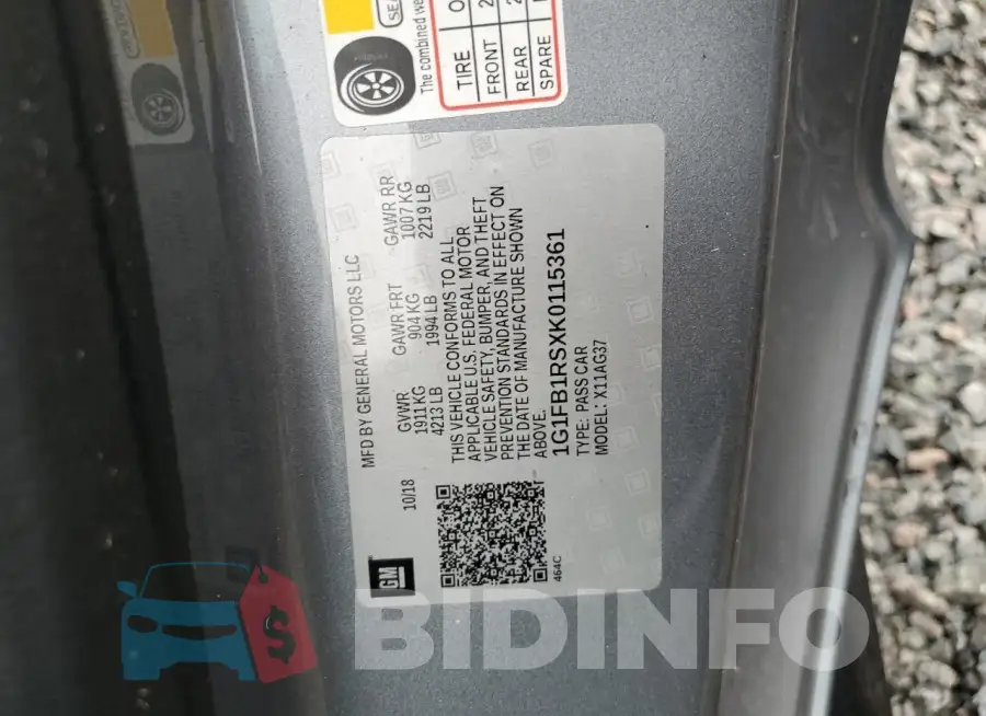 1G1FB1RSXK0115361 Photo# 12