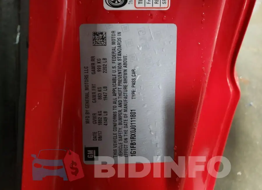 1G1FB1RX0J0111801 Photo# 12