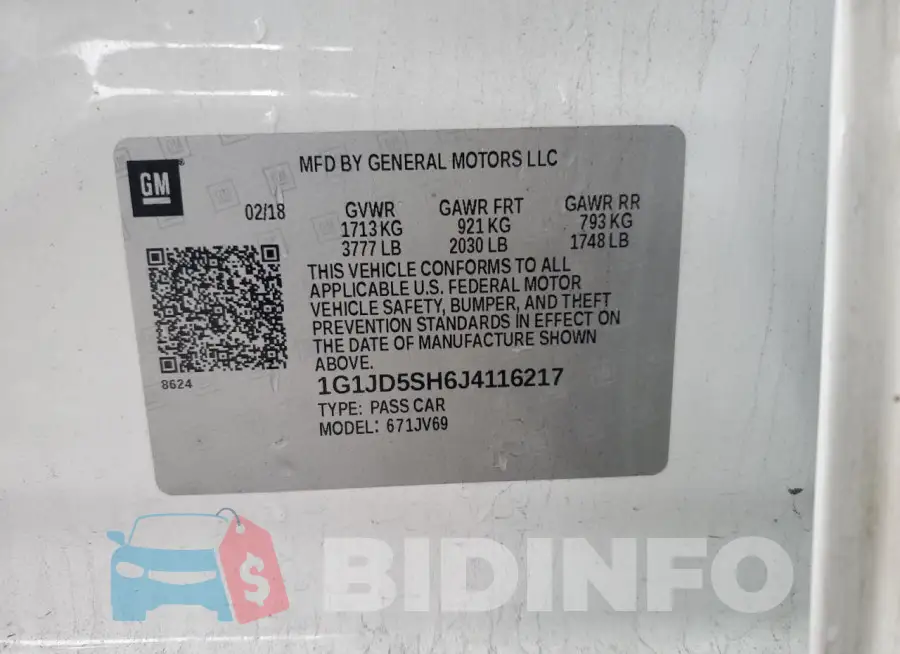 1G1JD5SH6J4116217 Photo# 12