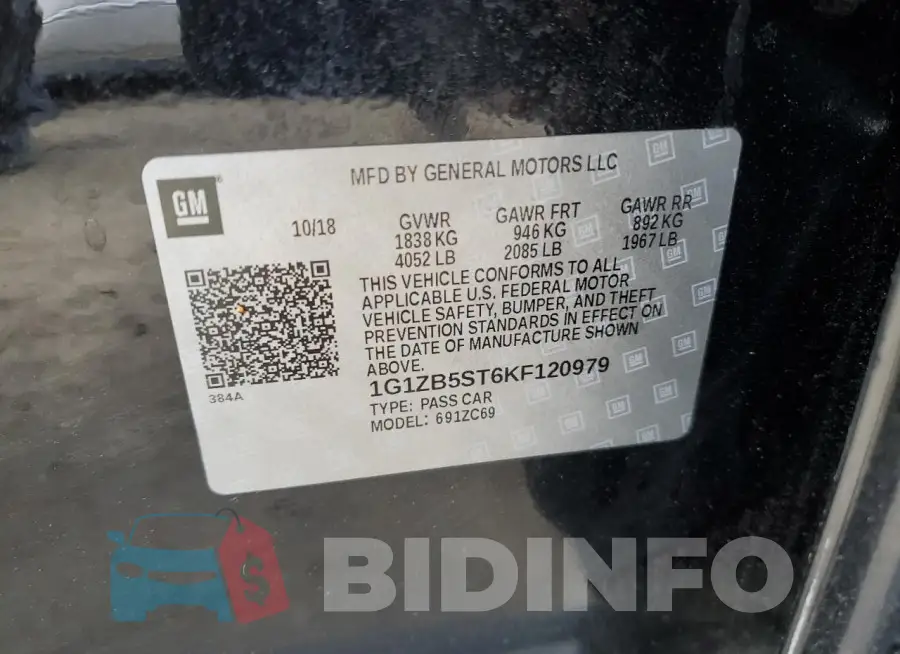 1G1ZB5ST6KF120979 Photo# 12