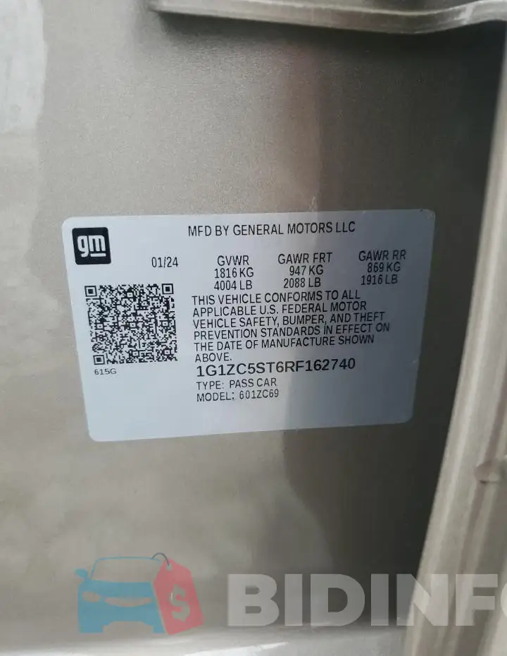 1G1ZC5ST6RF162740 Photo# 12