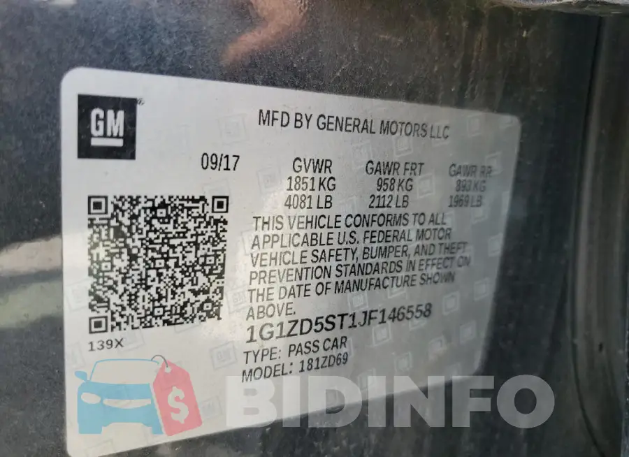 1G1ZD5ST1JF146558 Photo# 13