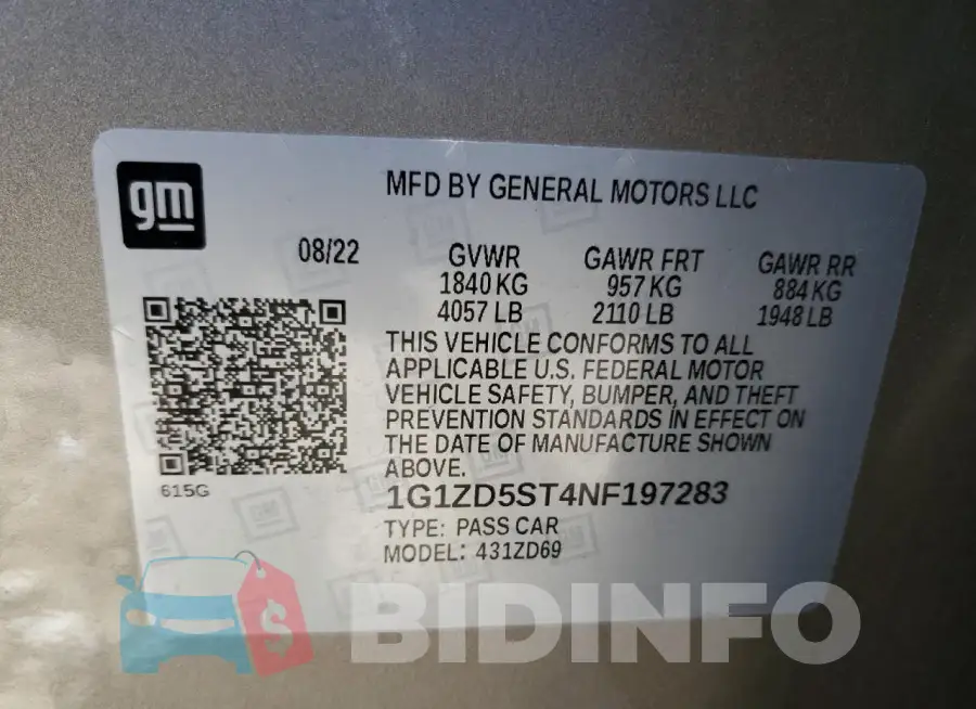 1G1ZD5ST4NF197283 Photo# 13