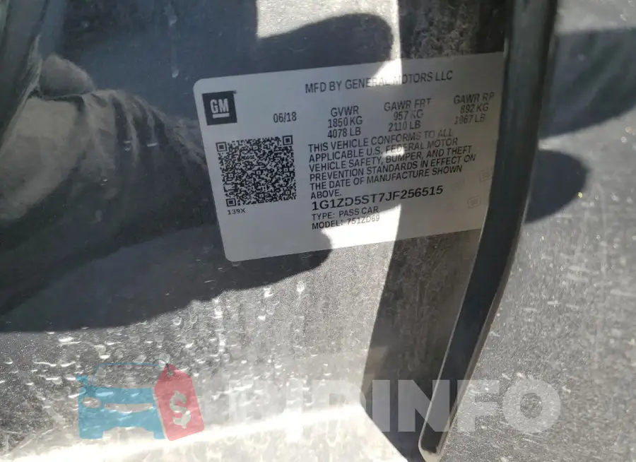 1G1ZD5ST7JF256515 Photo# 13