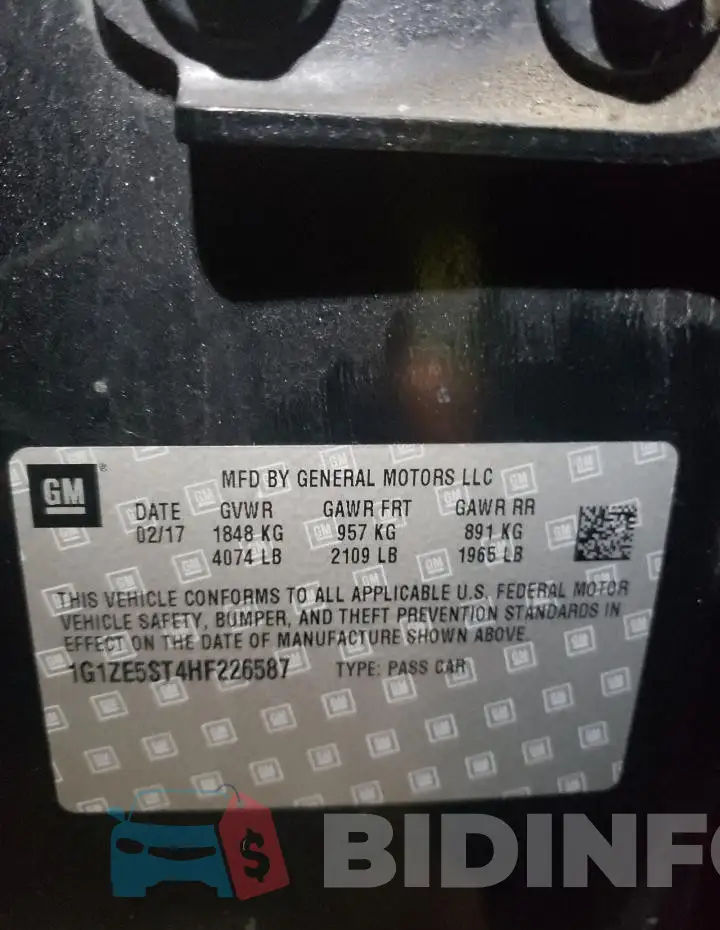 1G1ZE5ST4HF226587 Photo# 12