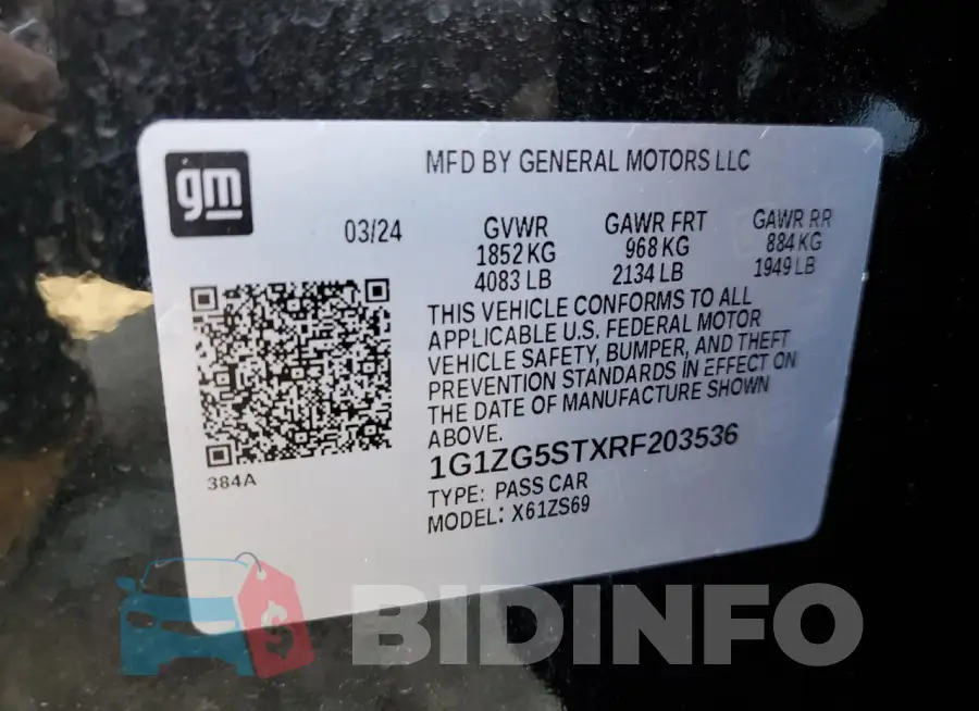 1G1ZG5STXRF203536 Photo# 12