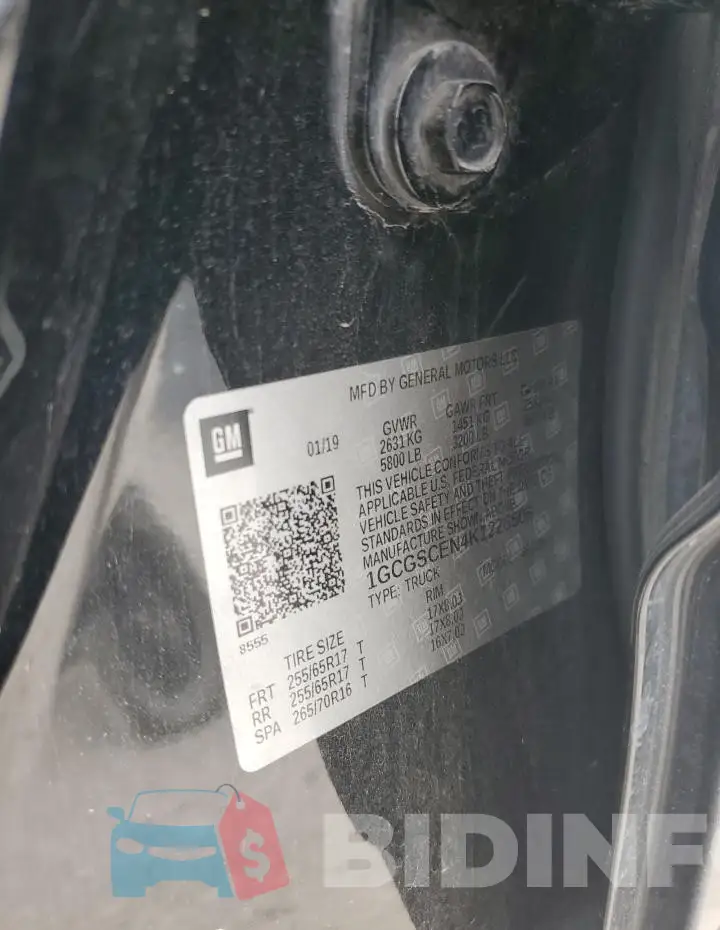 1GCGSCEN4K1226506 Photo# 12