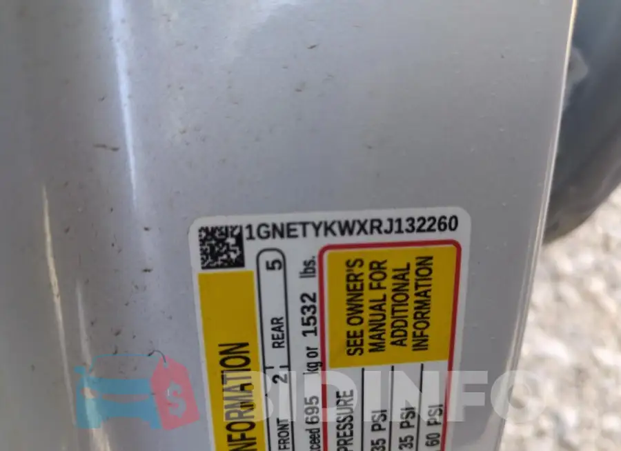 1GNETYKWXRJ132260 Photo# 12