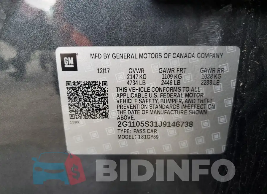 2G1105S31J9146738 Photo# 12