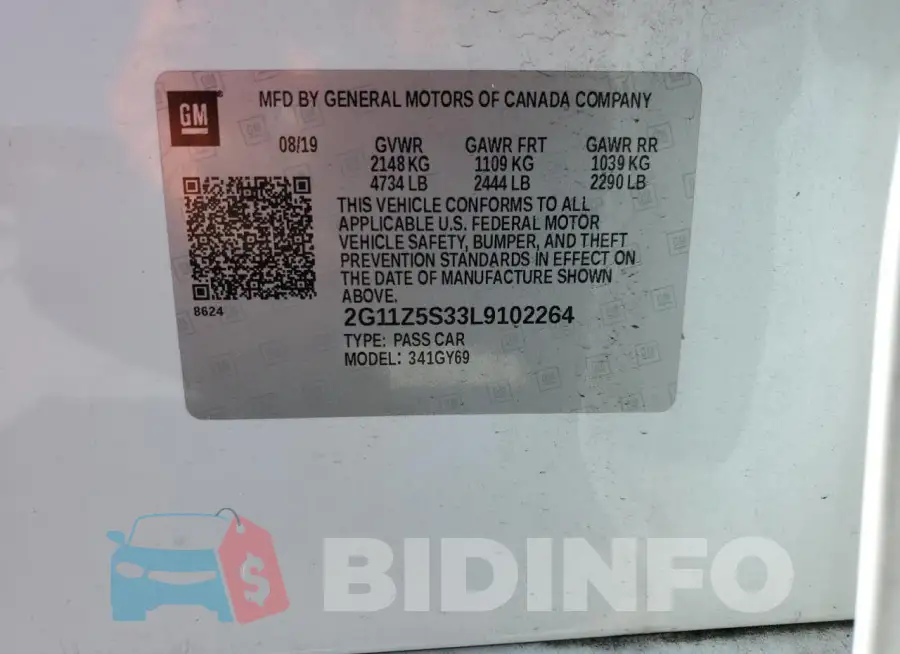 2G11Z5S33L9102264 Photo# 13