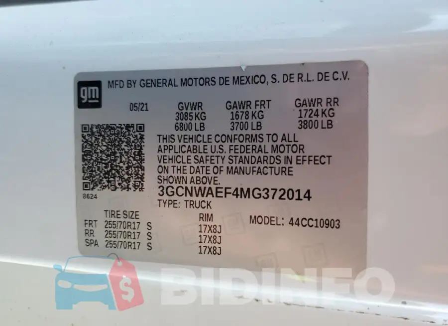 3GCNWAEF4MG372014 Photo# 12