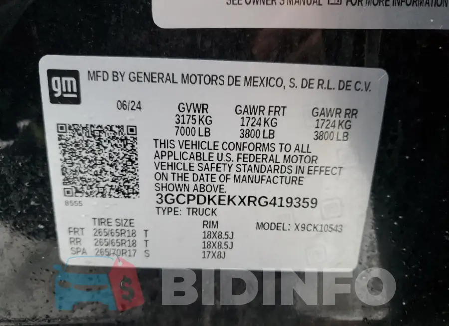 3GCPDKEKXRG419359 Photo# 13