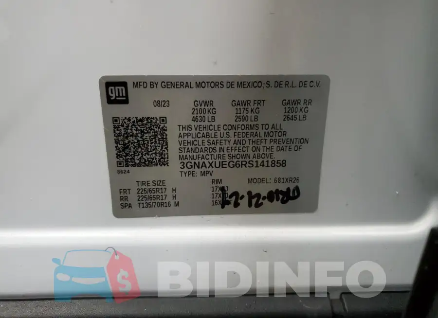 3GNAXUEG6RS141858 Photo# 13