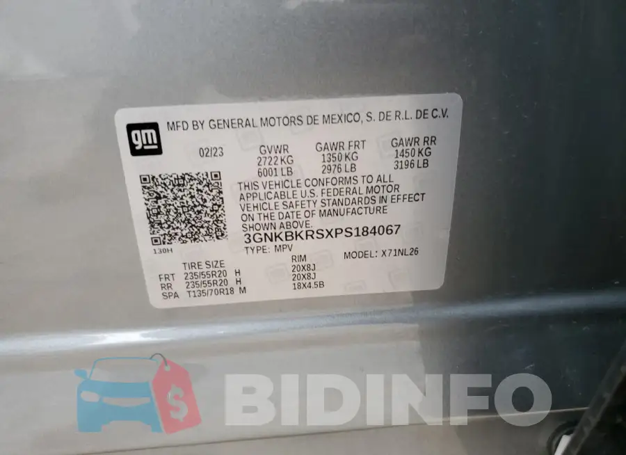 3GNKBKRSXPS184067 Photo# 14