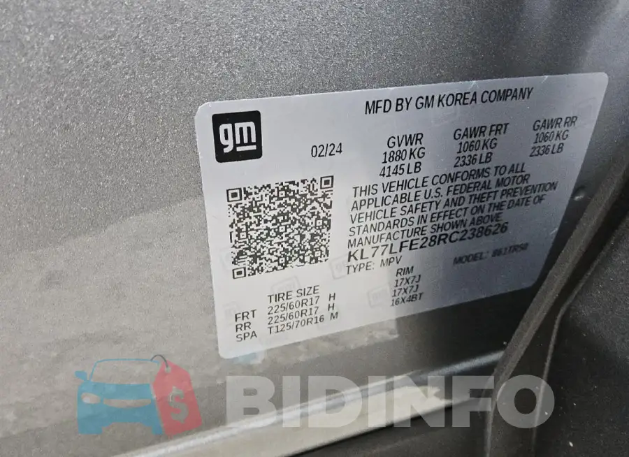 KL77LFE28RC238626 Photo# 13