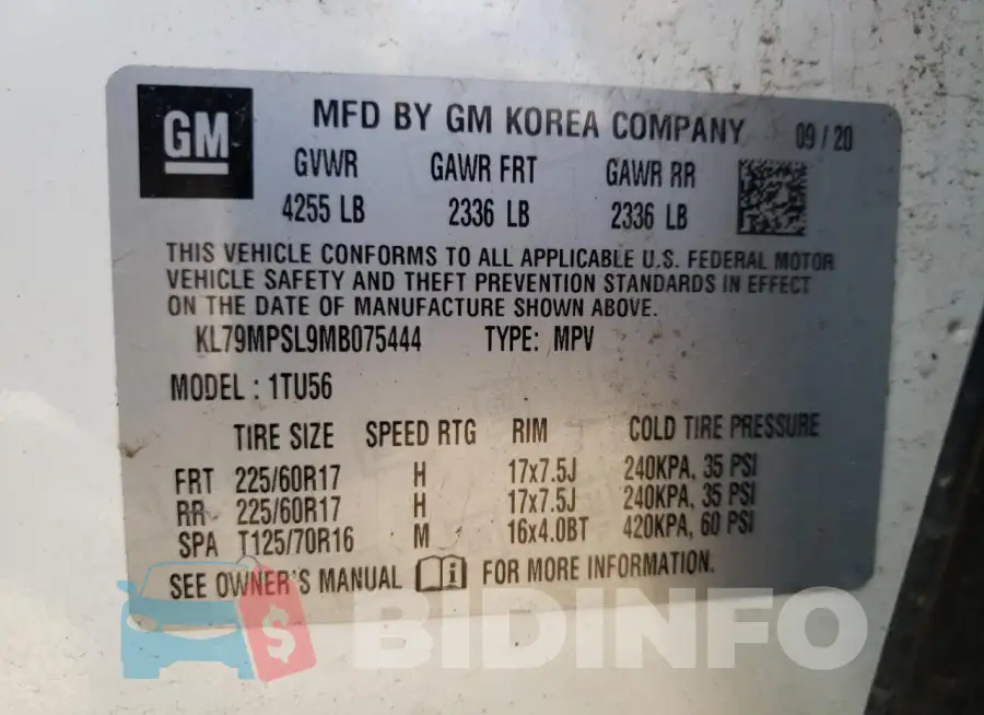 KL79MPSL9MB075444 Photo# 13