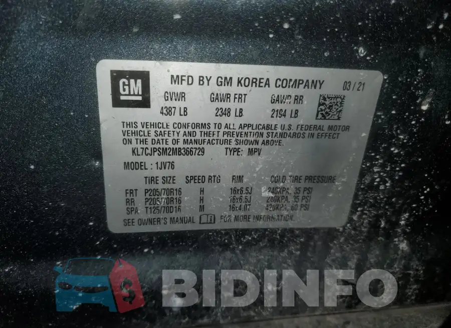 KL7CJPSM2MB366729 Photo# 13