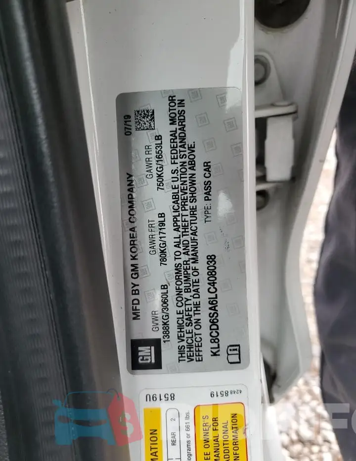 KL8CD6SA6LC408038 Photo# 12