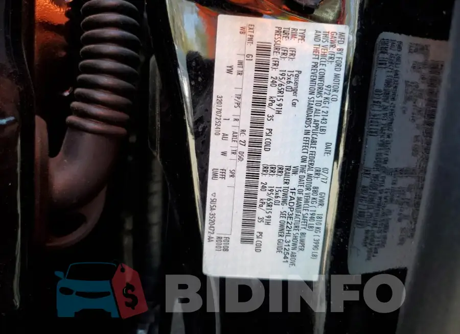 1FADP3E22HL312541 Photo# 12