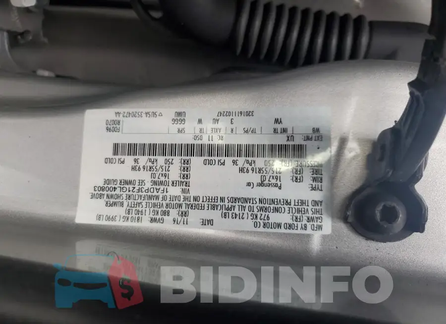 1FADP3F21GL400803 Photo# 12