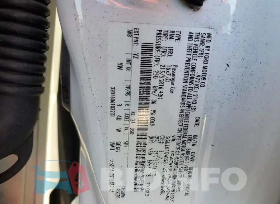 1FADP3F25GL347684 Photo# 13