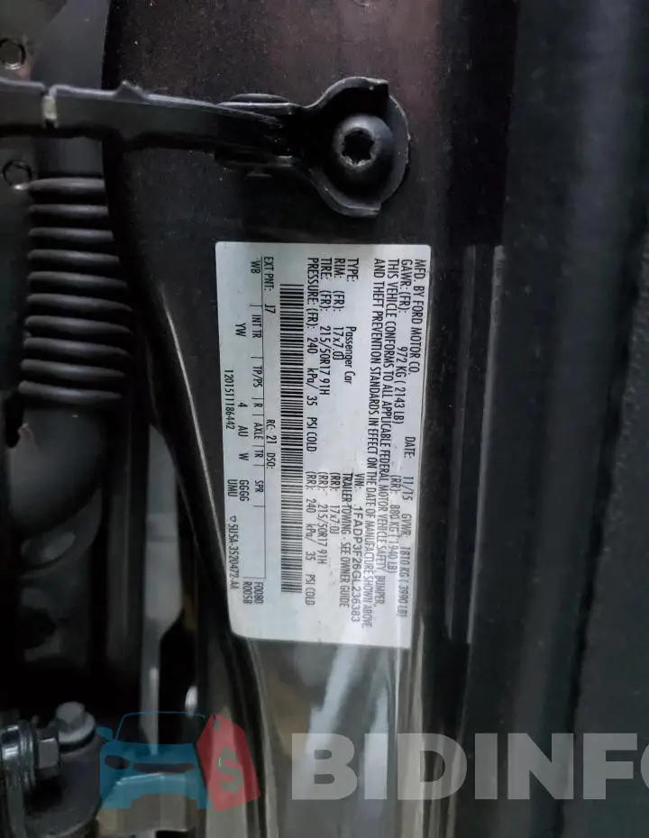 1FADP3F26GL236383 Photo# 12