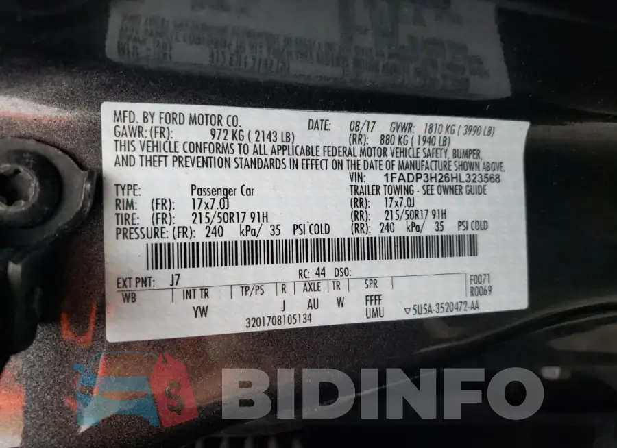 1FADP3H26HL323568 Photo# 12