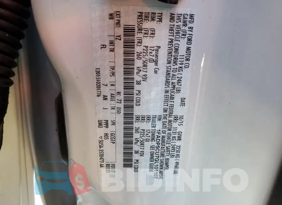 1FADP5CU7GL101107 Photo# 12
