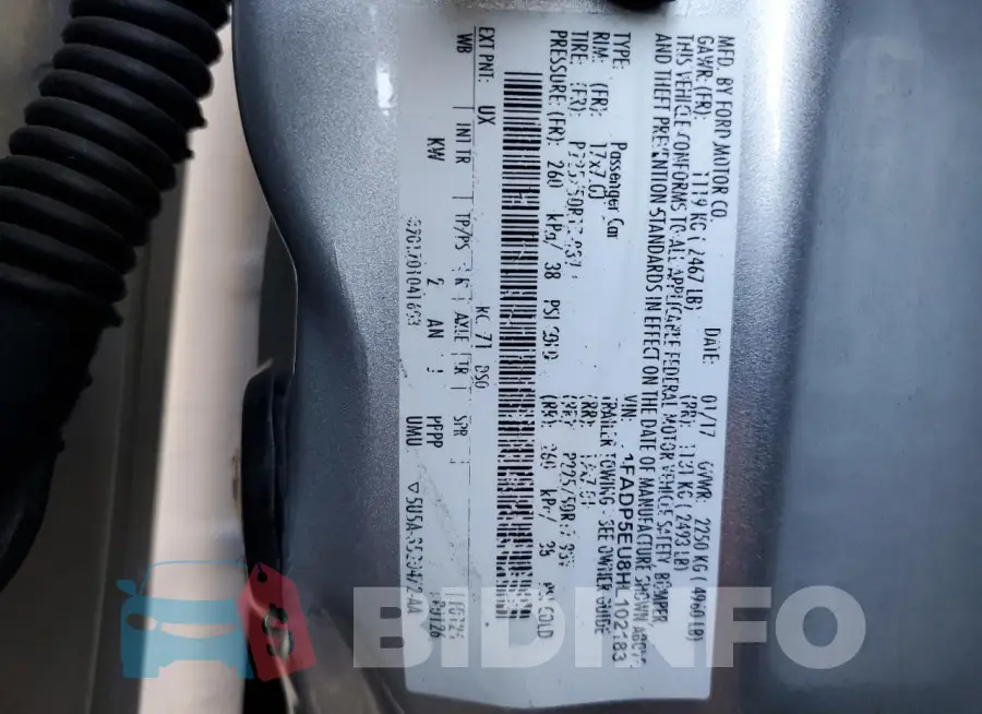 1FADP5EU8HL102183 Photo# 12