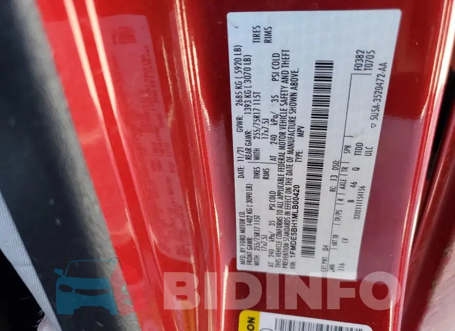 1FMDE5BH1MLB00420 Photo# 12