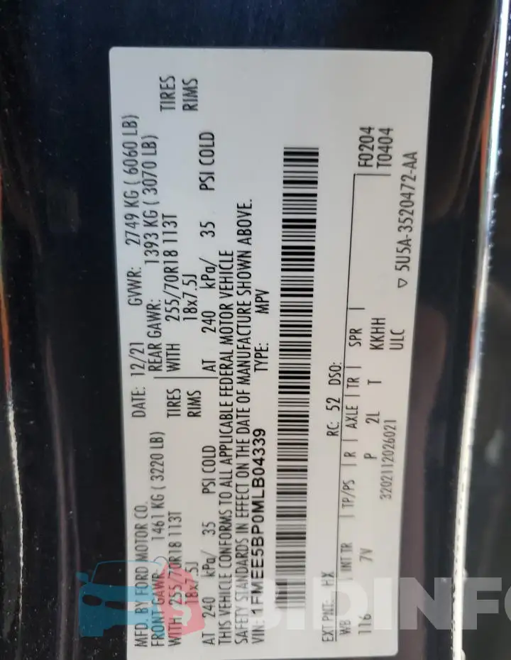 1FMEE5BP0MLB04339 Photo# 14