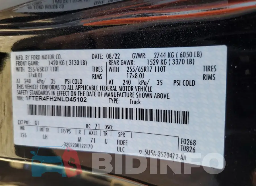 1FTER4FH2NLD45102 Photo# 12