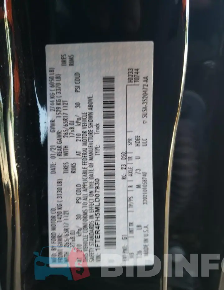 1FTER4FH5MLD07930 Photo# 12
