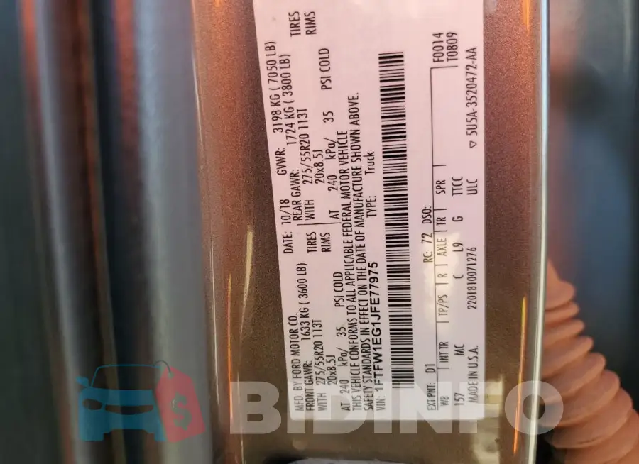 1FTFW1EG1JFE77975 Photo# 12