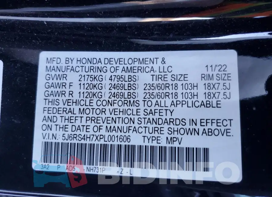 5J6RS4H7XPL001606 Photo# 13
