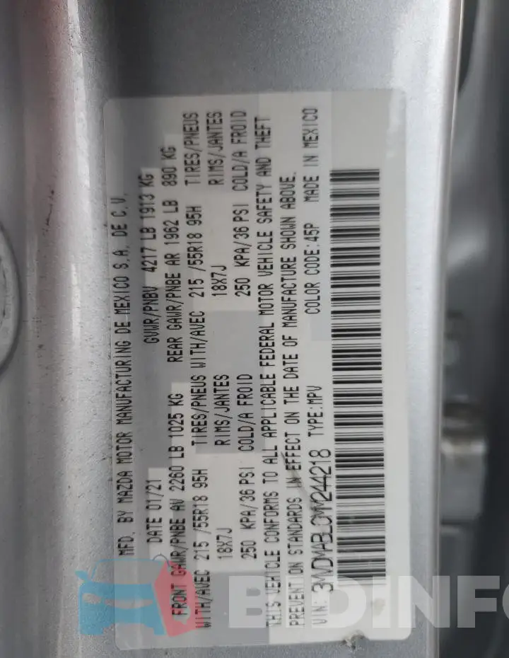 3MVDMABL0MM244218 Photo# 13