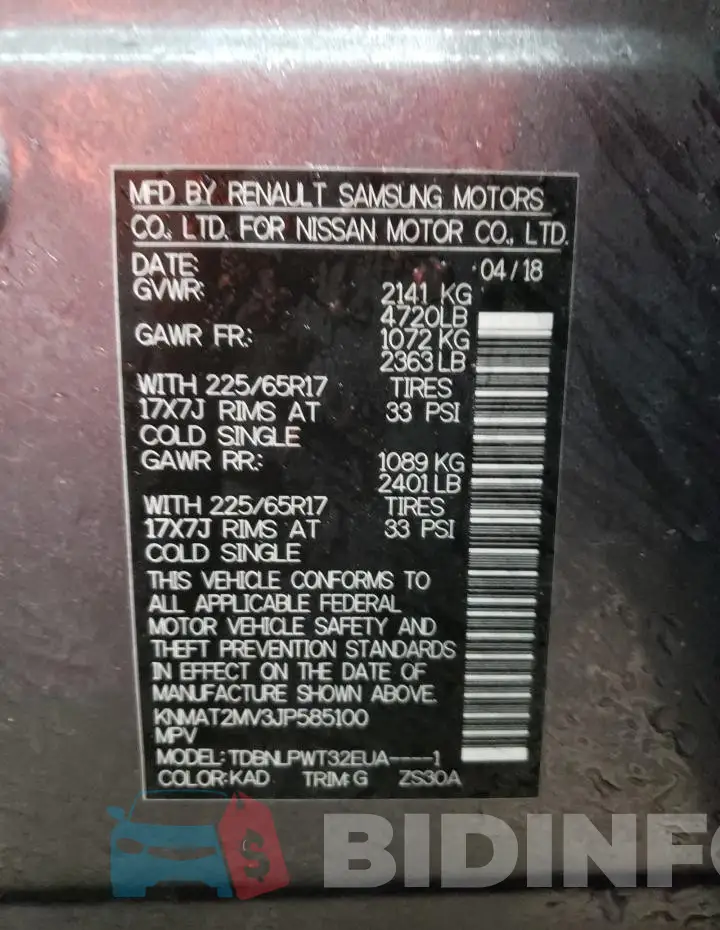 KNMAT2MV3JP585100 Photo# 13