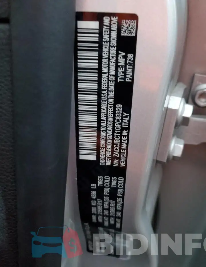 ZACCJBCT1GPC83329 Photo# 12