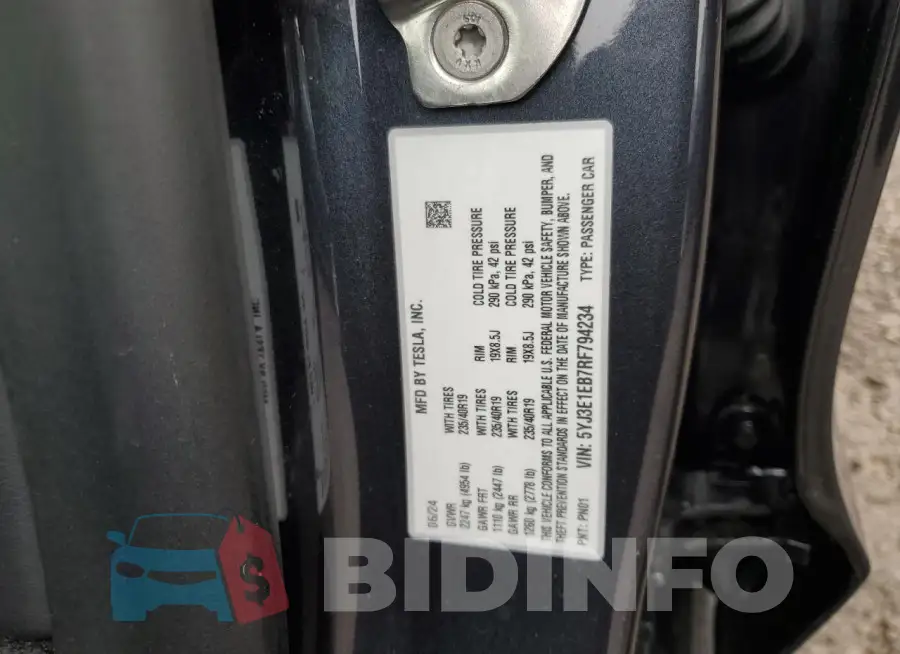 5YJ3E1EB7RF794234 Photo# 12