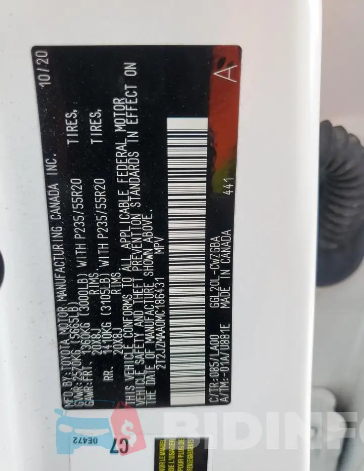 2T2JZMAA0MC186431 Photo# 13