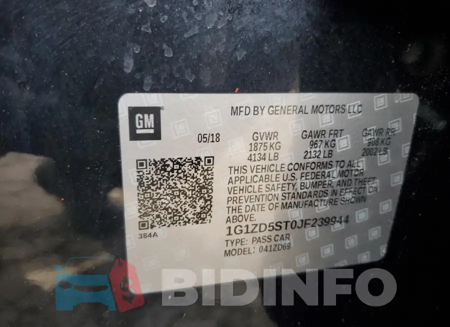 1G1ZD5ST0JF239944 Photo# 12
