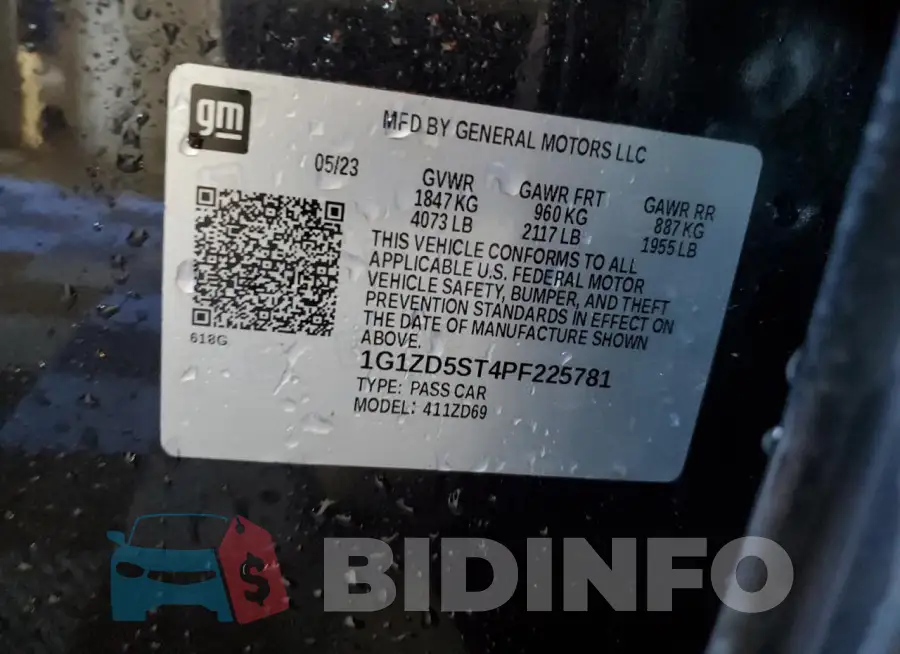 1G1ZD5ST4PF225781 Photo# 13