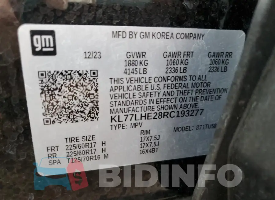 KL77LHE28RC193277 Photo# 13