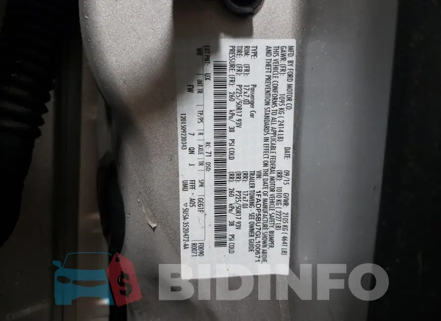 1FADP5BU7GL100671 Photo# 12